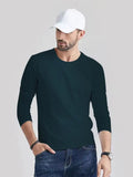 4 Pieces: Men'S Dry Moisture Wiry Sweat Sports Performance Long Sleeve round Neck T-Shirt