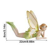 Resin Elf Angel Ornaments Decorative Figurines for Home and Office