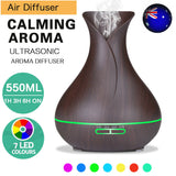 LED Aroma Aromatherapy Diffuser Essential Oil Ultrasonic Air Humidifier Purifier