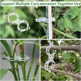 50-100Pcs Tomato Clips Plant Clips Vines Plastic Trellis Clips - Support Clips for Climbing Plants Cucumbers Peppers Vegetables