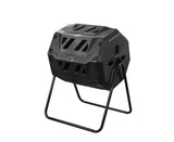 160L Tumbling Garden Compost Bin Heavy Duty with Easy Turn, Dual Chamber and Internal Churn Fins