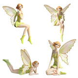 Resin Elf Angel Ornaments Decorative Figurines for Home and Office