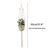 Vintage Macrame Hanging Baskets Cotton Handmade Flowerpot Net Plant Hanger Holder Hanging Flowerpot Basket Pots Holder