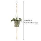 Vintage Macrame Hanging Baskets Cotton Handmade Flowerpot Net Plant Hanger Holder Hanging Flowerpot Basket Pots Holder