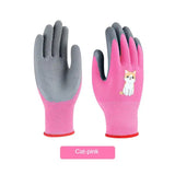 Kids Durable Waterproof Garden Work Gloves Non-Slip Children Safety Yard Work Gloves Portable Garden Supplies Gardening Gloves