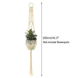 Vintage Macrame Hanging Baskets Cotton Handmade Flowerpot Net Plant Hanger Holder Hanging Flowerpot Basket Pots Holder