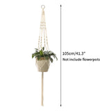 Vintage Macrame Hanging Baskets Cotton Handmade Flowerpot Net Plant Hanger Holder Hanging Flowerpot Basket Pots Holder