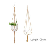 Hanging Plant Handmade Macrame Plant Hanger Flower Pot Planter Hanger Wall Decor Courtyard Garden Hanging Planter Hanging Basket