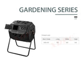 160L Tumbling Garden Compost Bin Heavy Duty with Easy Turn, Dual Chamber and Internal Churn Fins