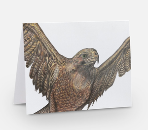 Blank Eagle greeting card by Samara Dixon