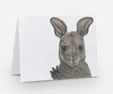 Blank Joey greeting card by Samara Dixon