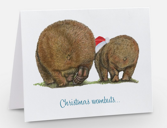 Wombuts Christmas greeting card by Samara Dixon