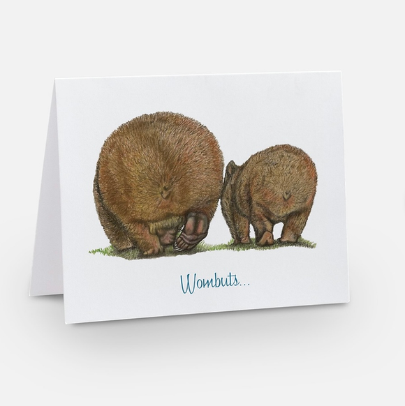 Wombuts greeting card by Samara Dixon