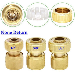 1pc 1/2'' 5/8" 3/4" Water Hose Quick Connectors Brass