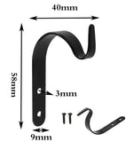 2/10 PCS Black Iron Wall Lamp Hook