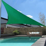 Dark Green Waterproof Sun Shade Sail Square Rectangle Triangle Garden Terrace Canopy Pool Shade Camp Hiking Yard Awning