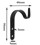 2/10 PCS Black Iron Wall Lamp Hook