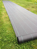 Tewango 100gsm Heavy Duty Lined Weed Control Fabric Landscaping Ground Cover Membrane 2x5M/1x10M