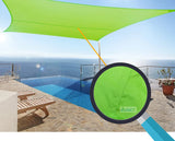 Dark Green Waterproof Sun Shade Sail Square Rectangle Triangle Garden Terrace Canopy Pool Shade Camp Hiking Yard Awning