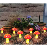 12pcs LED Solar Mushroom Light