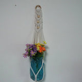 Vertical Garden Plant Hanging Rope Macrame Hanger Flower Net Pot Baskets Wall Handmade Cotton Rope for Home New Year Decoration