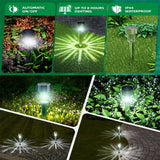 Outdoor Solar Lights Garden Lights Solar Powered Lamp Lantern Waterproof Landscape Lighting Pathway Yard Lawn Garden Decoration