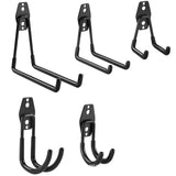 5 Size Heavy Duty Metal Hook Garage Organizer Wall Mount  Anti-slip Bicycle Hanger Hooks Storage Hook For Ladders Garden Tool