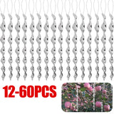 12-60pcs 30cm Scare Birds Repelling Wind Spiral Rotating Rod