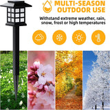 2/4/6/8/10/12Pcs Solar LED Pathway Lights Outdoor