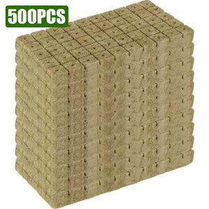 500/50Pcs Planting Sponge Rock Cotton Starter Plugs Hydroponic Grow Media Cube Plant Propagation Grow Cubes Home Garden Supplies