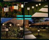 2/4/6/8/10/12Pcs Solar LED Pathway Lights Outdoor