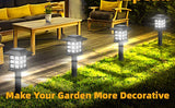 2/4/6/8/10/12Pcs Solar LED Pathway Lights Outdoor