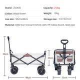 500lbs Heavy Duty Large Capacity folding Wagon