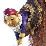 Crawling Gnome Resin Sculpture Courtyard Landscape Figurines Garden Tree Decoration Study Living Room Decoration Art Statue