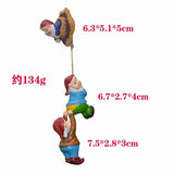 Crawling Gnome Resin Sculpture Courtyard Landscape Figurines Garden Tree Decoration Study Living Room Decoration Art Statue