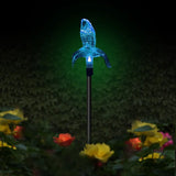 Solar Powered Garden Light LED Butterfly Dragonfly Bird Shape Landscape Light Outdoor Waterproof Decorative Light For Lawn Patio