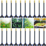 50pcs Free Shipping Free Bending Mist Nozzle Universal Spray Nozzle Straight Push Lock Joint Garden Humidification Sprayer