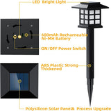 2/4/6/8/10/12Pcs Solar LED Pathway Lights Outdoor