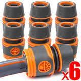 1-6PCS Garden Hose Adapter 1/2" Hose Quick Connectors