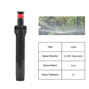 1/2" Female Thread Adjustable 0~360 Degree  Lawn Telescopic Popup Sprayer