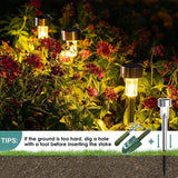 Outdoor Solar Lights Garden Lights Solar Powered Lamp Lantern Waterproof Landscape Lighting Pathway Yard Lawn Garden Decoration