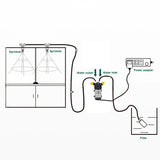 DIY Quiet Misting Cooling System Kits with DC24V Quiet Water Pump Fog Nozzle Sprayer for Patio, Garden,Greenhouse, Backyard