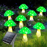 12pcs LED Solar Mushroom Light