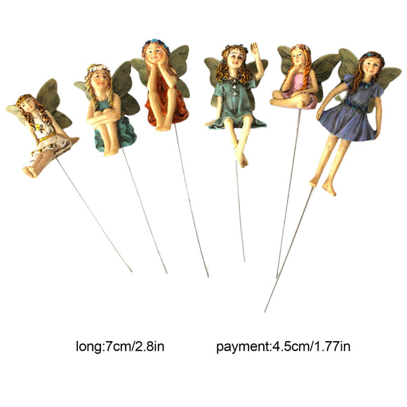 6pcs/set Faries Figurine For Fairy Garden