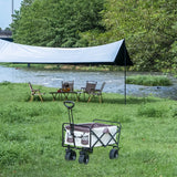 500lbs Heavy Duty Large Capacity folding Wagon