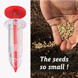 Mini Sowing Seed Dispenser Manual Sower Seed Spreader Handheld Seed Planter Tool 5 Different Settings Hand Seeder with 2 Transpl