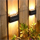 LED Solar Wall Lamp Solar Powered LED Light Outdoor Waterproof Up and Down Luminous Lighting for Garden Fence Decor Solar Light