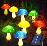 12pcs LED Solar Mushroom Light