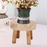 Wooden Plant Stand Flower Pot Base Holder Stool Indoor Outdoor Garden Succulent Pots Tray Flower Display Plant Stand Shelf