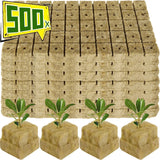 500/50Pcs Planting Sponge Rock Cotton Starter Plugs Hydroponic Grow Media Cube Plant Propagation Grow Cubes Home Garden Supplies